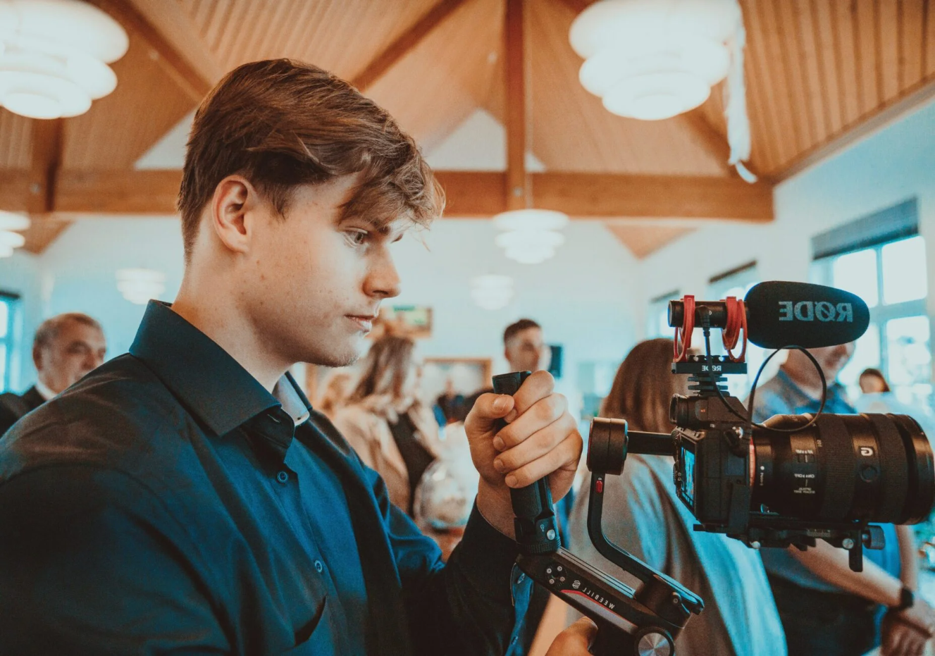 Fotograf mit Kamera